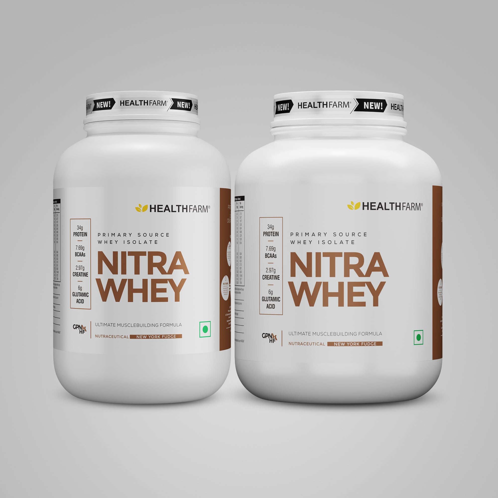 Healthfarm Nitra Whey (2Kg) + Nitra Whey (1Kg)