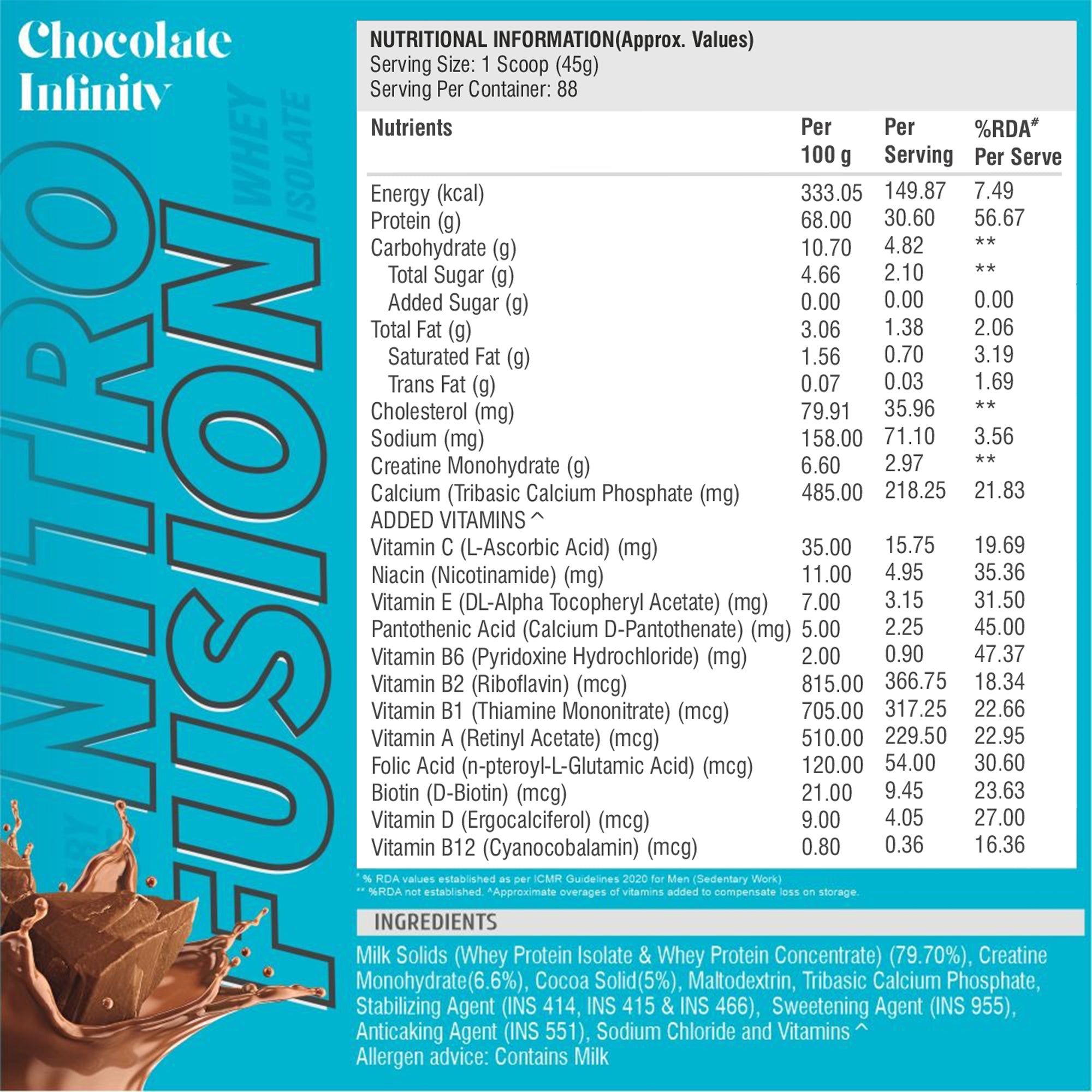 HF Series Nitro Fusion Whey Isolate Protein