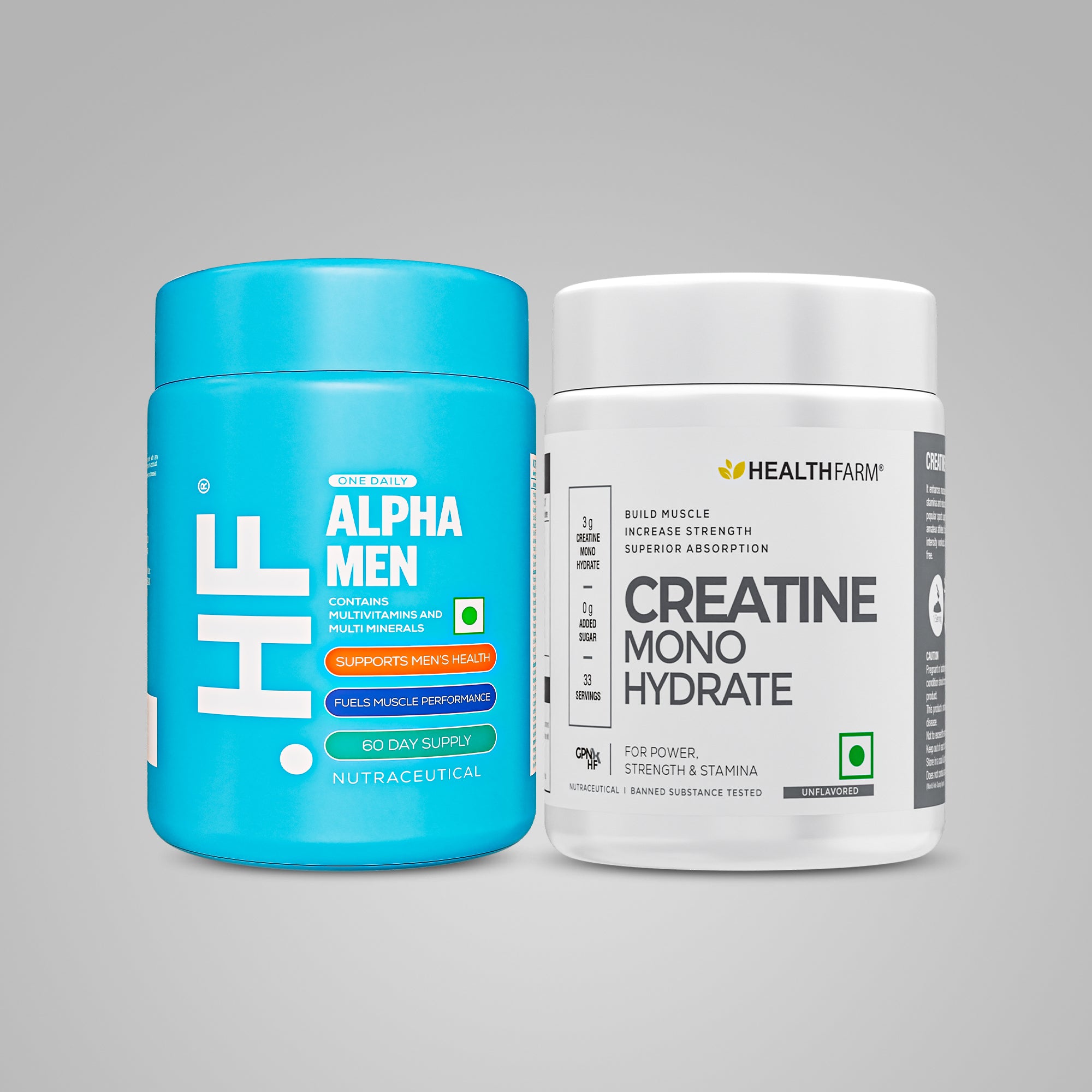 Healthfarm Creatine 100g + Alpha Men
