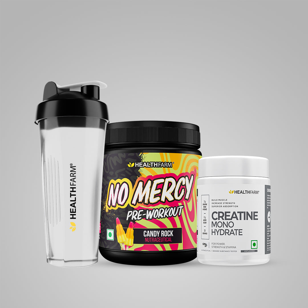 Healthfarm No Mercy Pre Workout + Creatine (100g) + Shaker