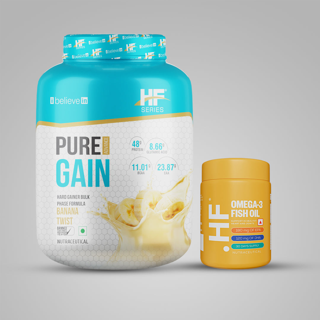 HF Series Pure Gain + Omega 3 Fish oil Combo