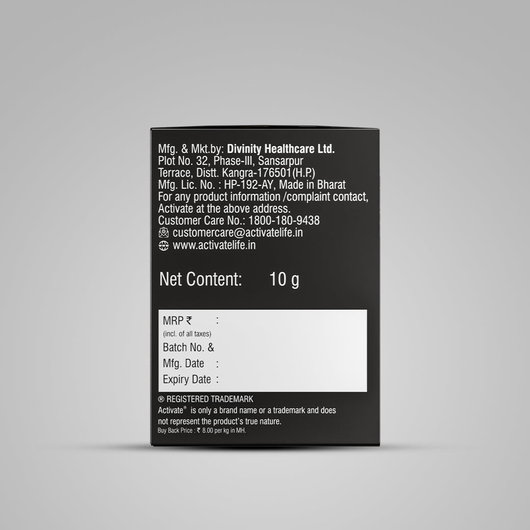 Activate Himalayan Shilajit Resin 10g | Boost Endurance, Stamina & Strength