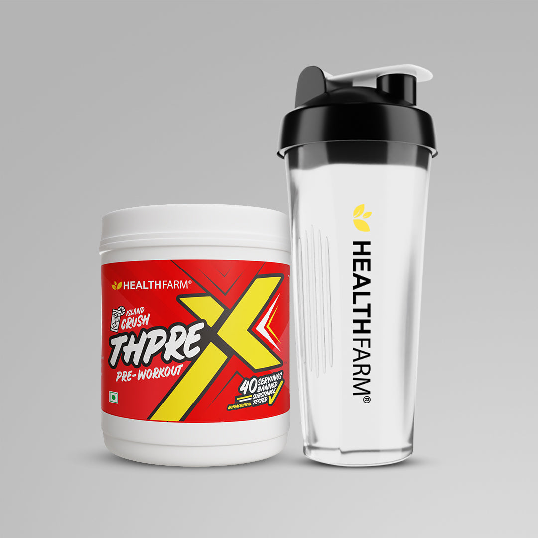 Healthfarm ThpreX Pre Workout (500g) + Plastic Shaker