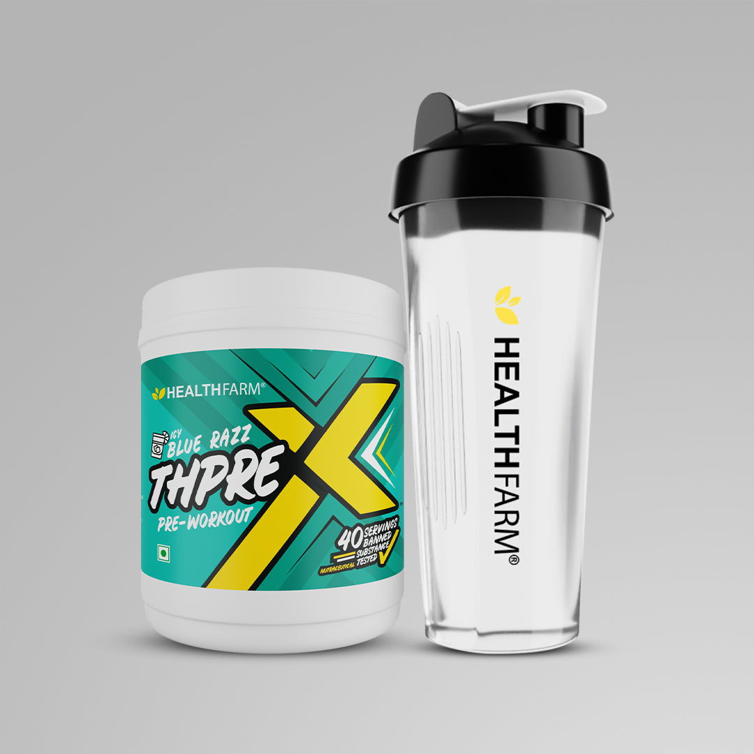 Healthfarm ThpreX Pre Workout (500g) + Plastic Shaker