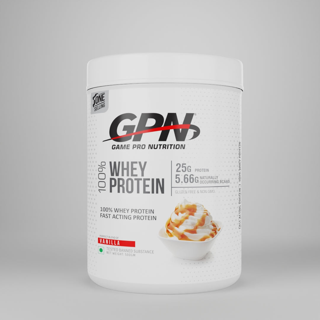 GPN 100% Whey Protein Powder,  (500g) Post-workout supplement
