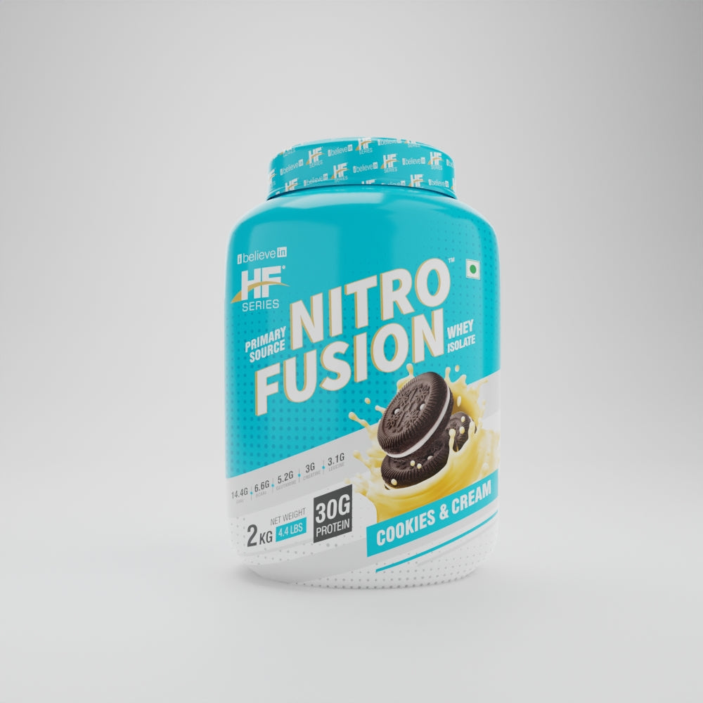 HealthFarm NITRO FUSION (2KG) + ALPHAMEN Combo Pack