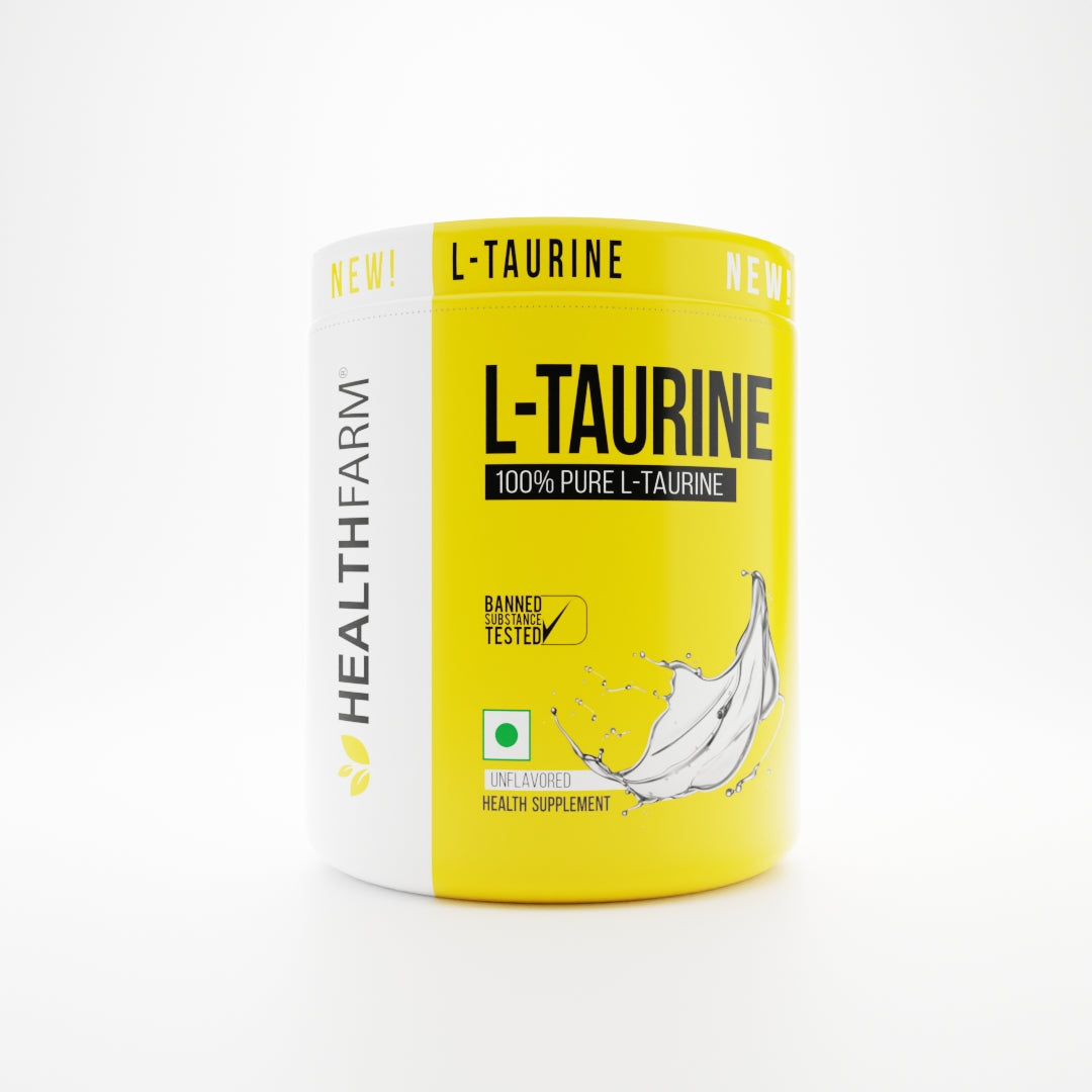 HealthFarm L-TAURINE 100% Pure L-TAURINE Unflavoured (100g)