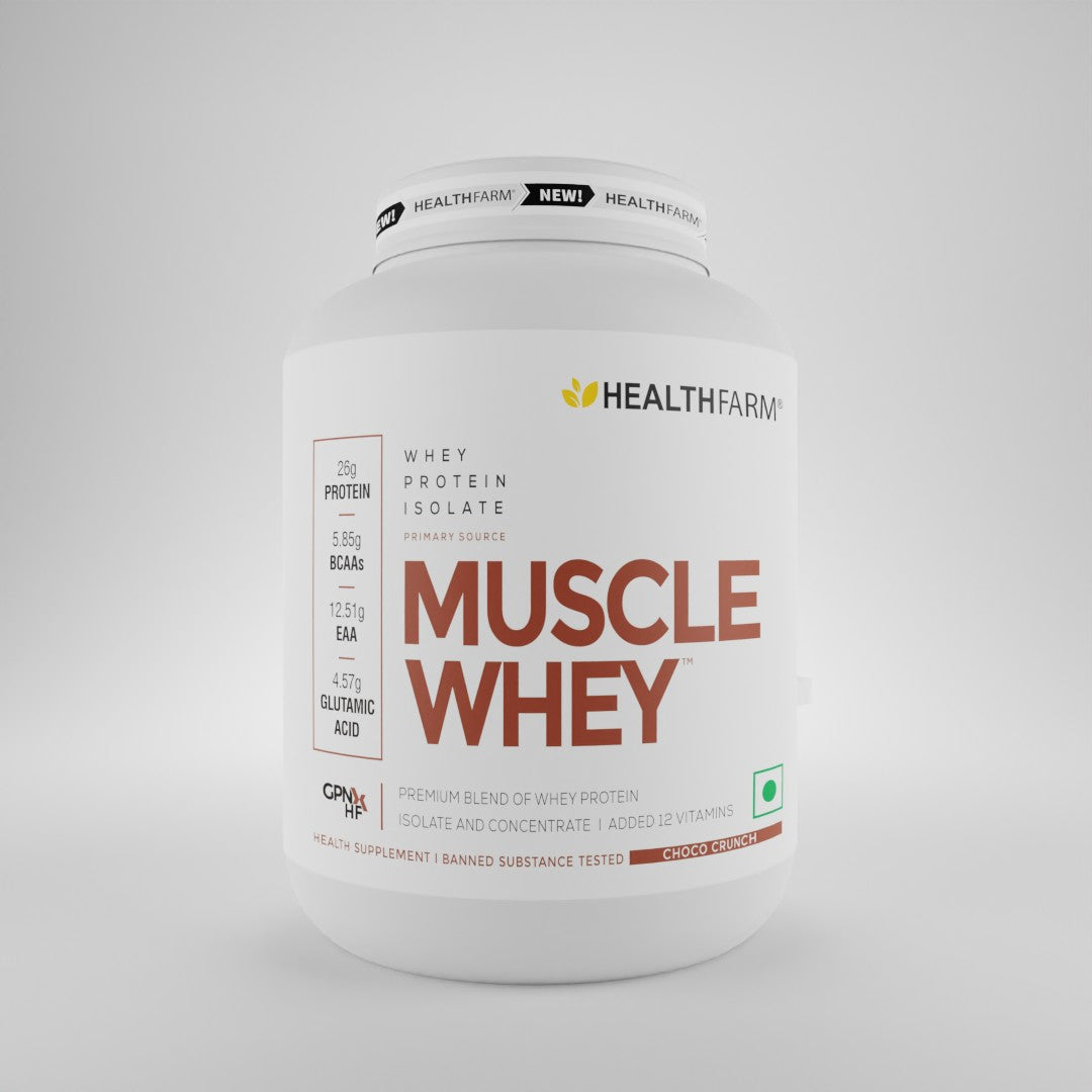 HealthFarm Muscle Whey Protein + Free HF T-Shirt - Healthfarm Nutrition