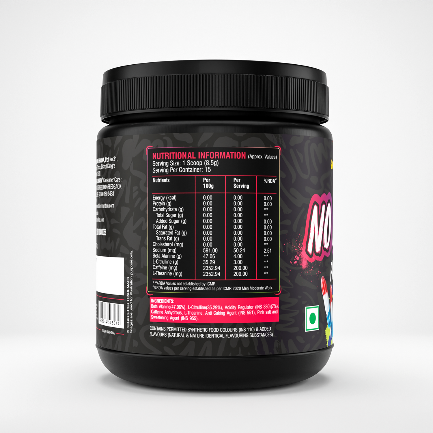 Healthfarm No Mercy Pre-Workout (130g)