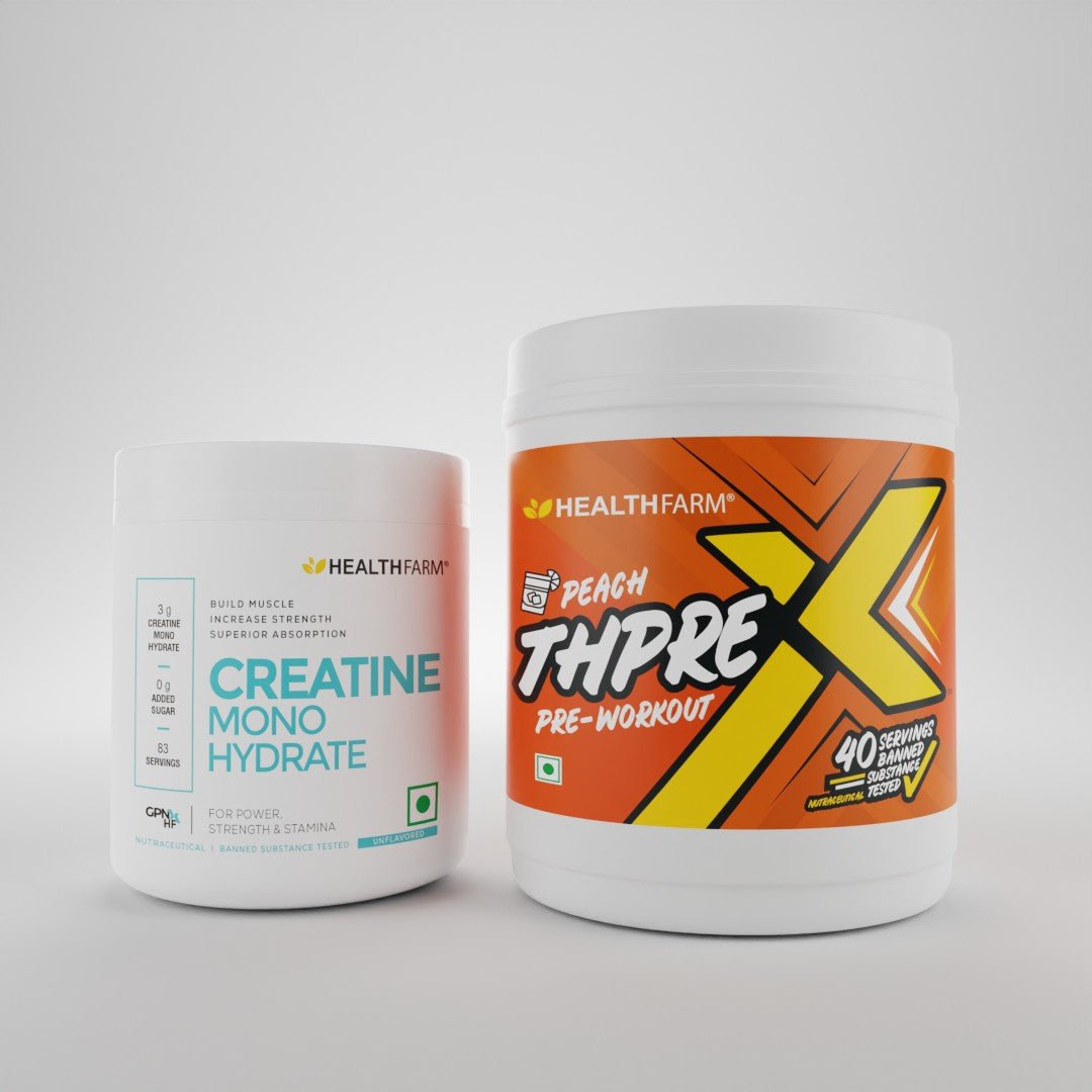 Healthfarm ThPreX Pre Workout + Creatine Monohydrate 250G Combo