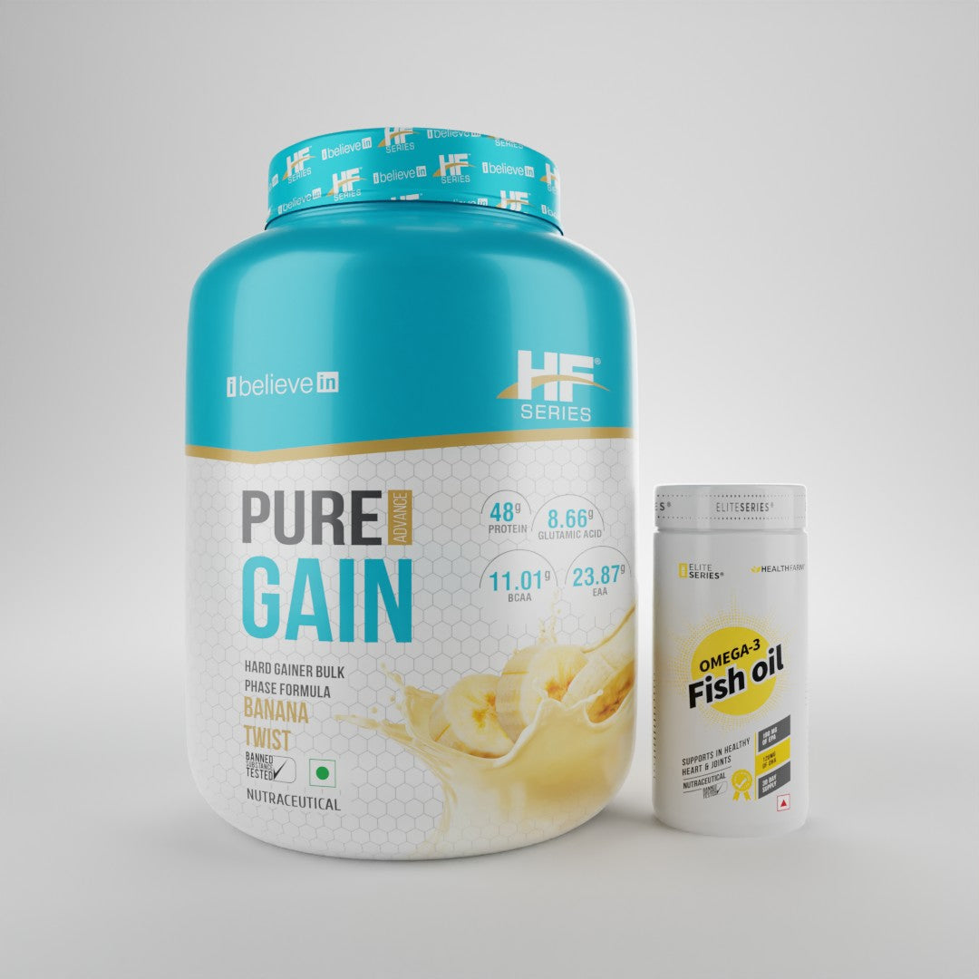 HF Series Pure Gain + Omega 3 Fish oil Combo