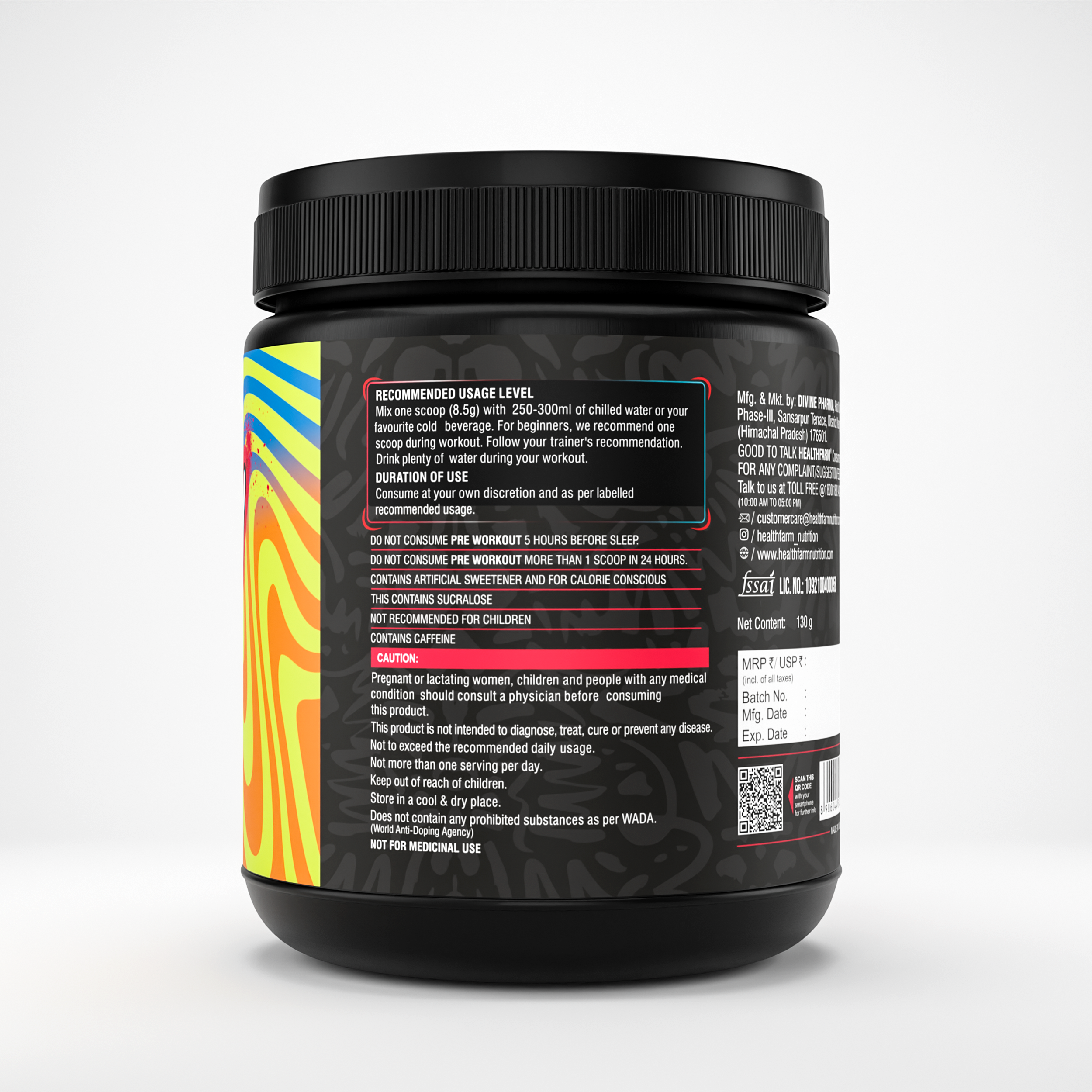 Healthfarm No Mercy Pre-Workout (130g)