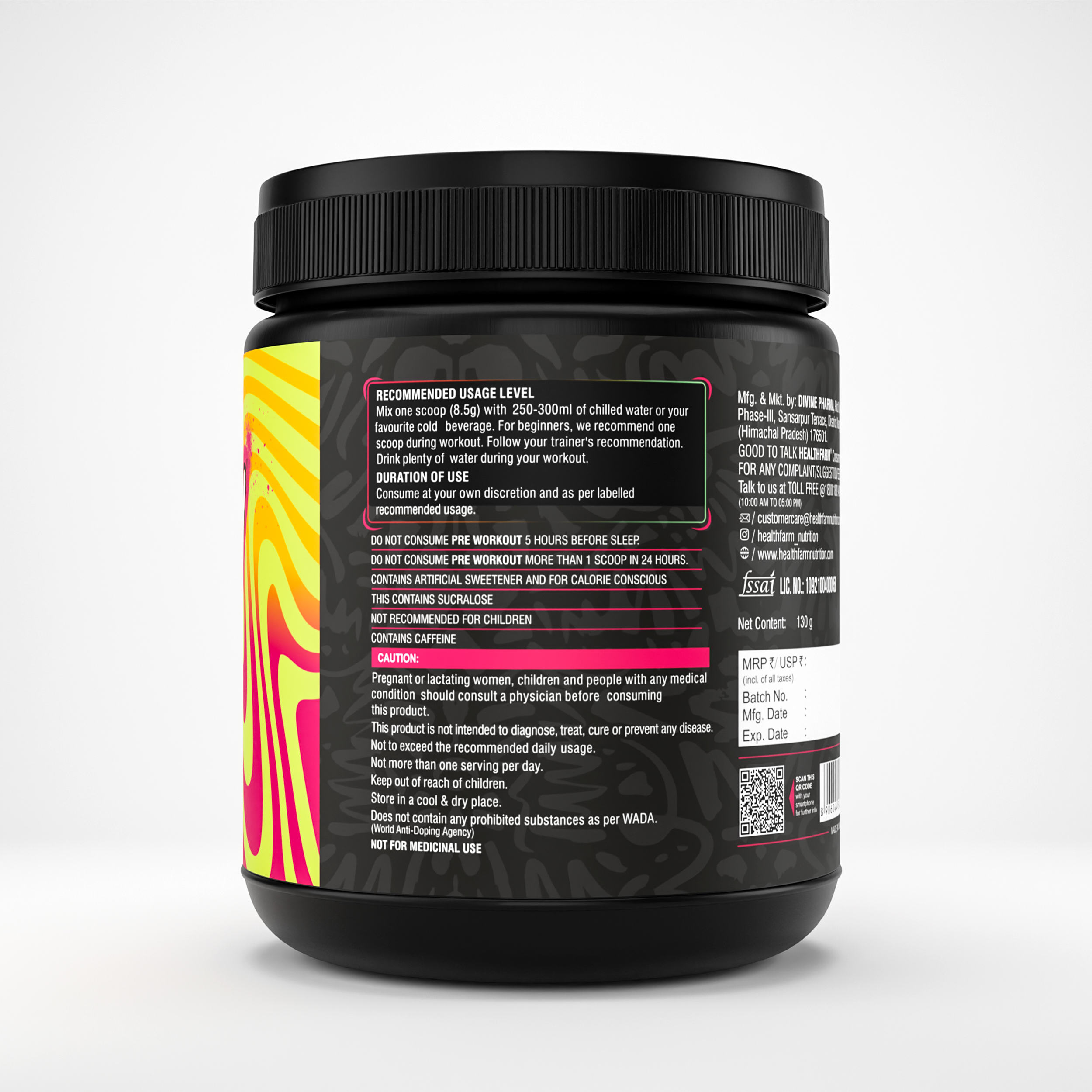 Healthfarm No Mercy Pre-Workout (130g)