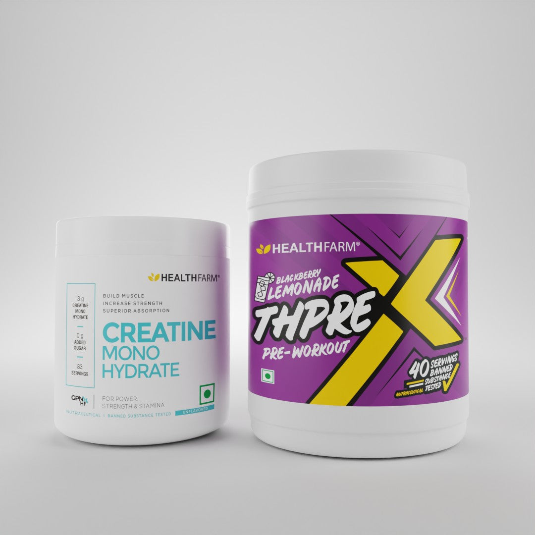 Healthfarm ThPreX Pre Workout + Creatine Monohydrate 250G Combo