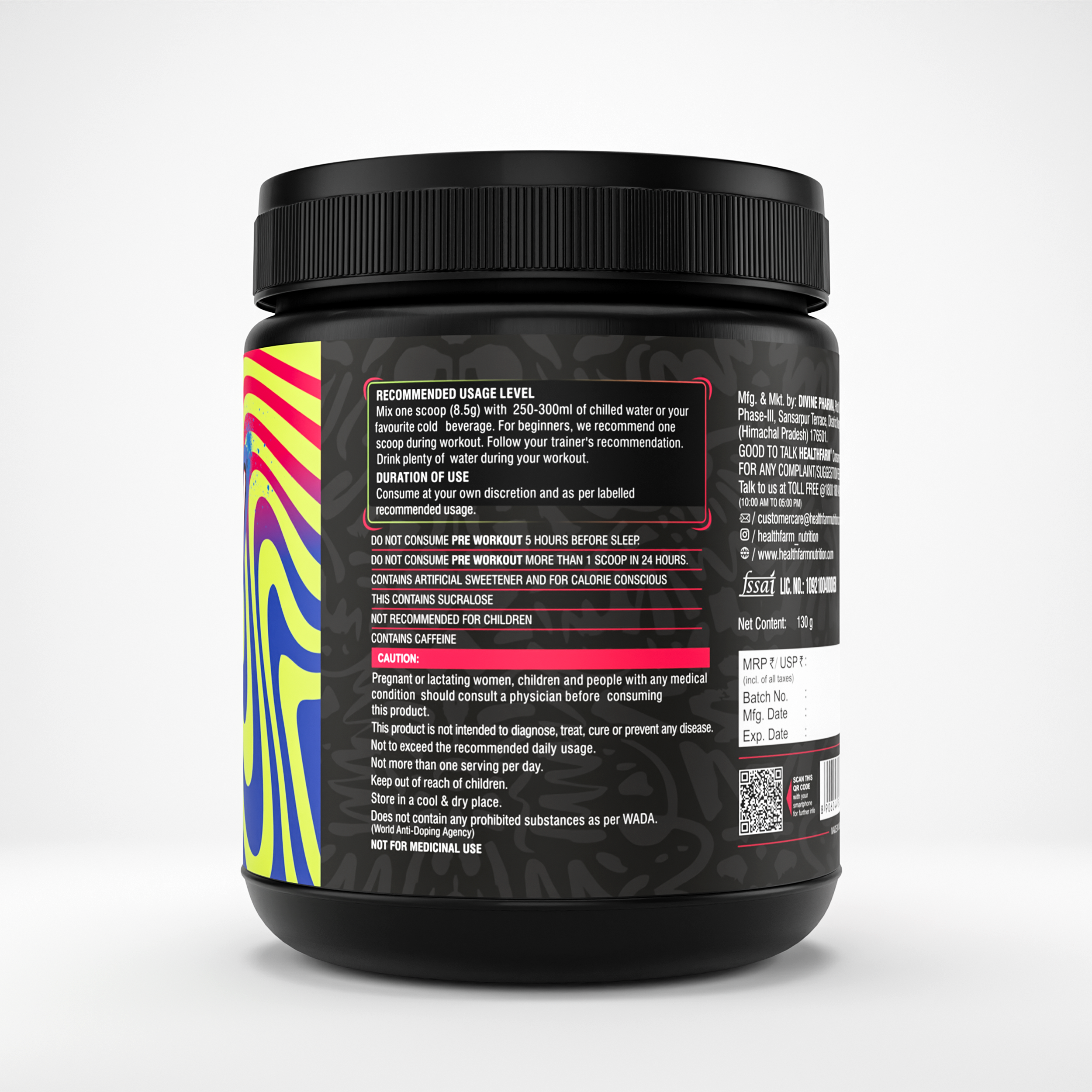 Healthfarm No Mercy Pre-Workout (130g)