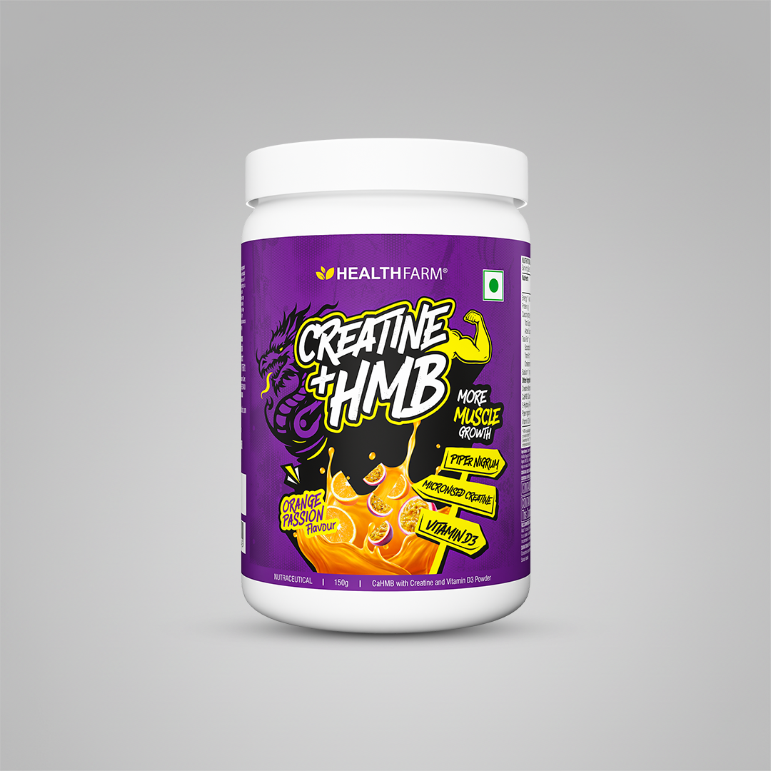 Healthfarm Creatine + HMB | Premium Creatine Formula for Muscle Growth