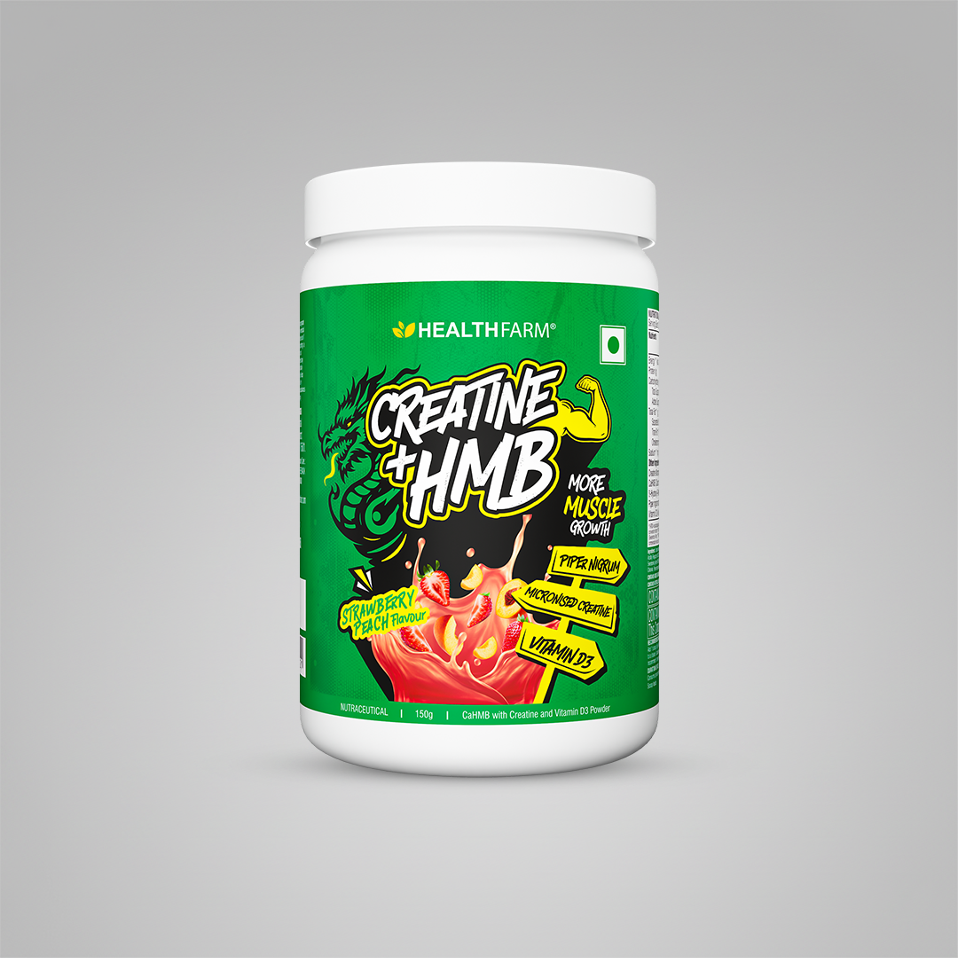 Healthfarm Creatine + HMB | Premium Creatine Formula for Muscle Growth