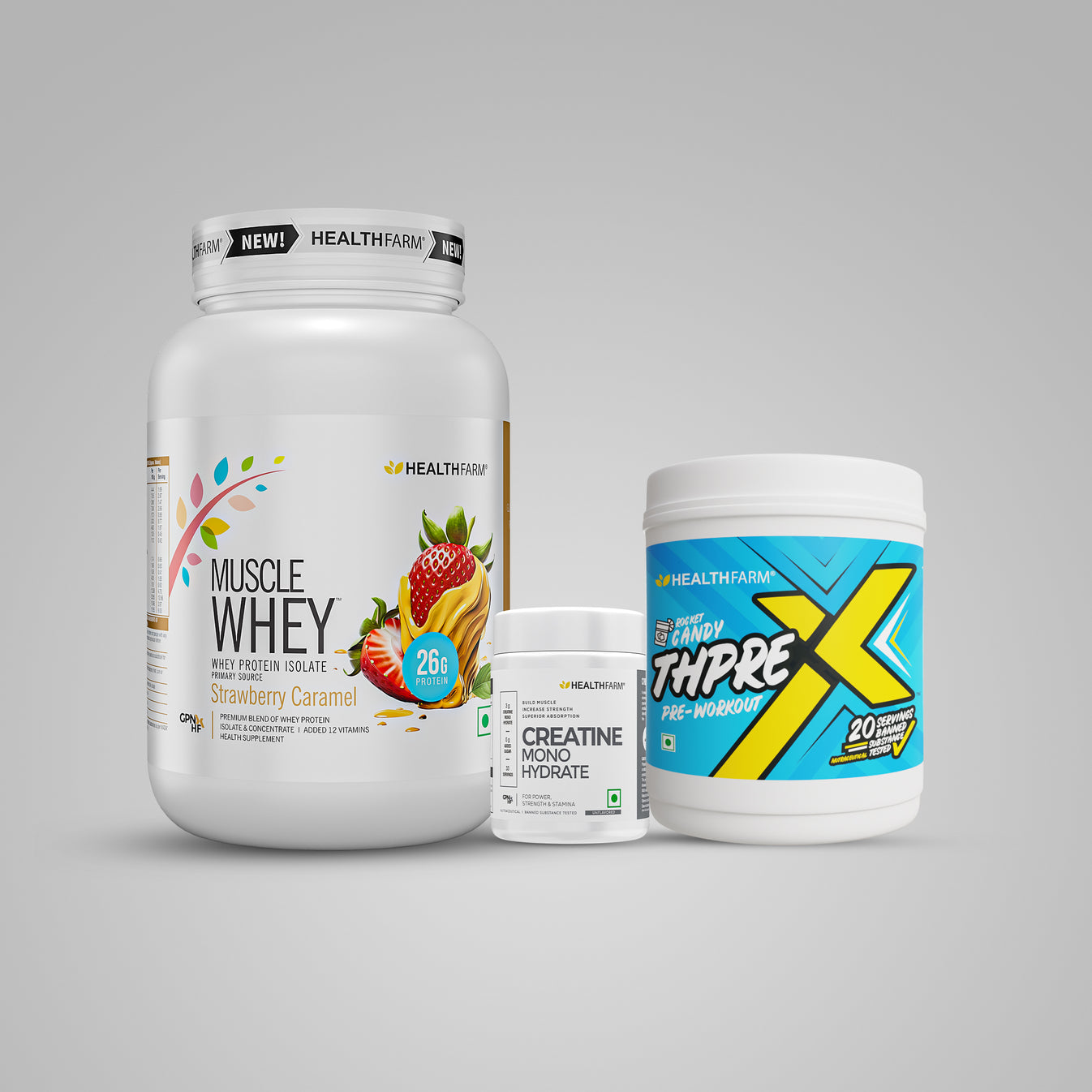 MUSCLE BUILDING STACK | HEALTHFARM – Healthfarm Nutrition