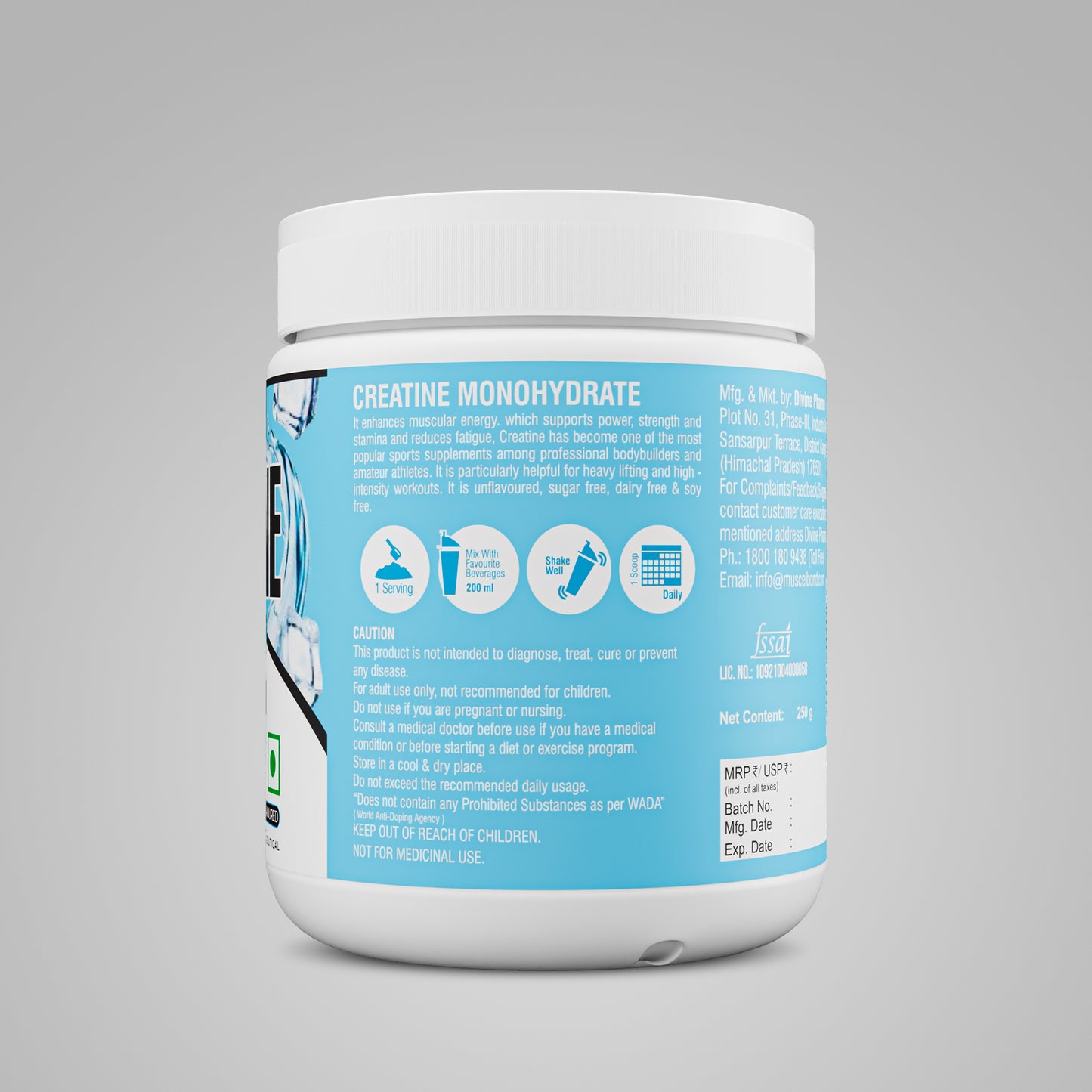 Muscelbond Creatine Hydration (250g),  BUY 1 GET 1 Offer