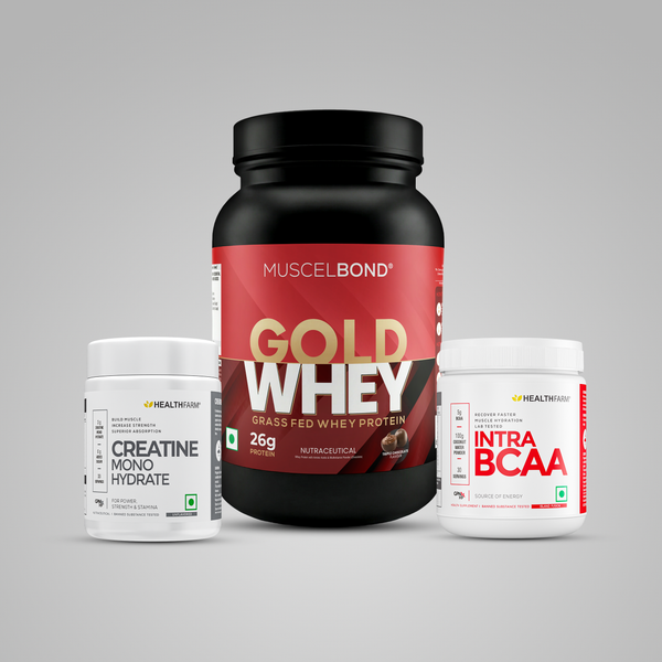 Gold Whey 1kg + Creatine 100g + Intra BCAA
