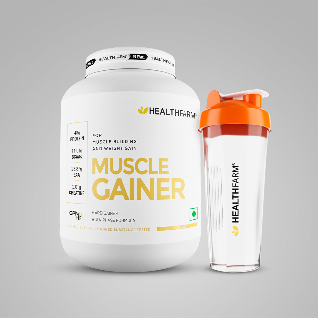 Healthfarm Muscle Gainer (3Kg)  Hard Gainer Bulk Phase Formula