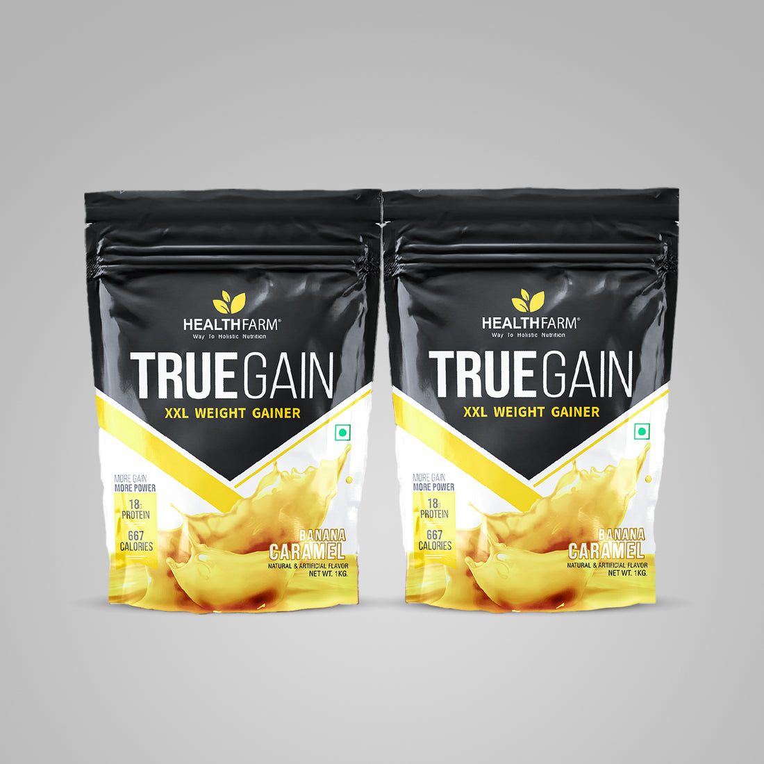 HealthFarm TrueGain Protein (1kg), BUY 1 GET 1 Offer