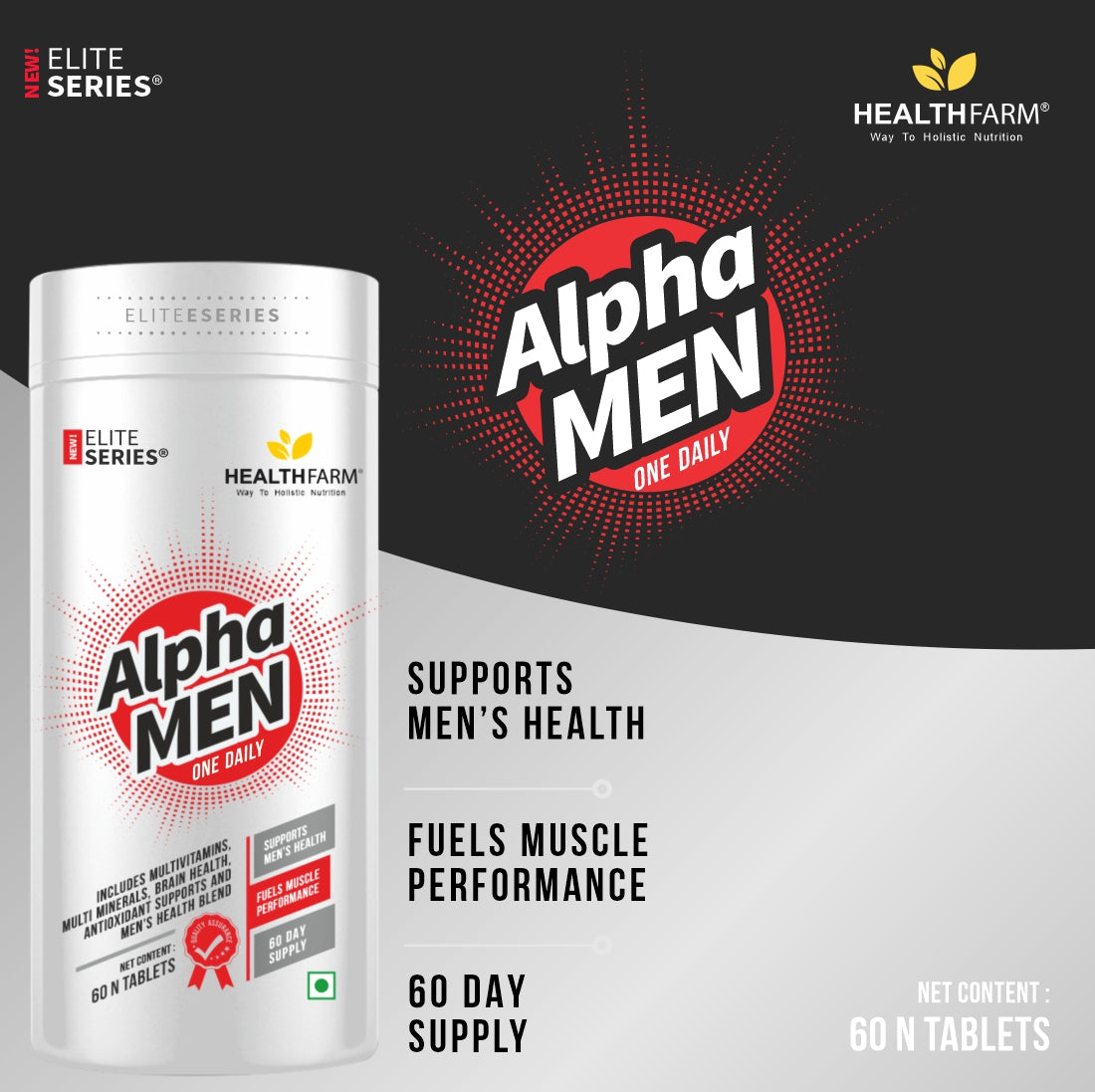 HealthFarm AlphaMen Multivitamin for Men&