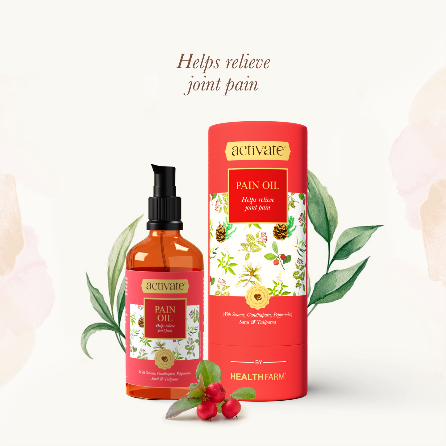 Healthfarm Activate Pain Oil – 100 ml | Stock Clearance