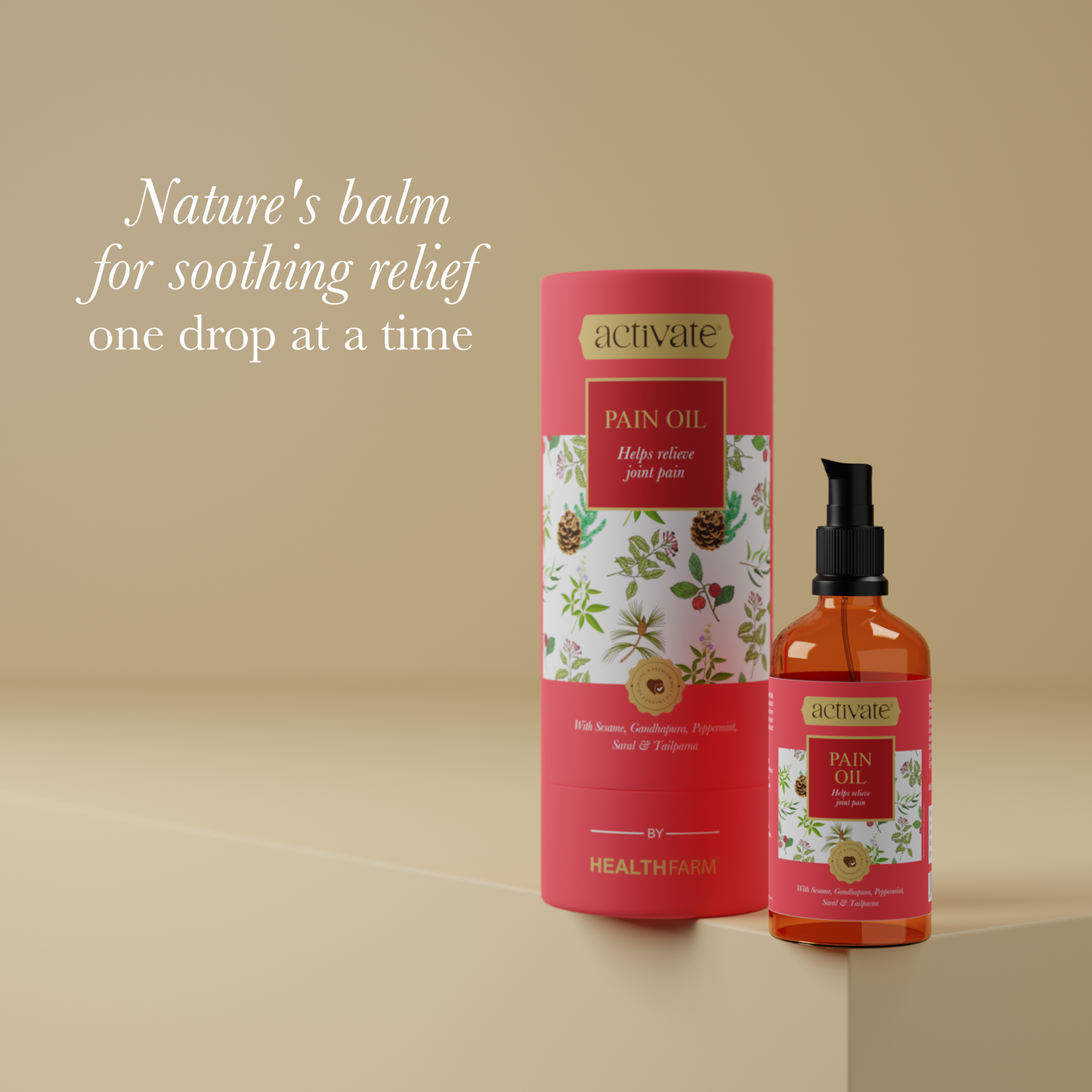 Healthfarm Activate Pain Oil – 100 ml | Stock Clearance