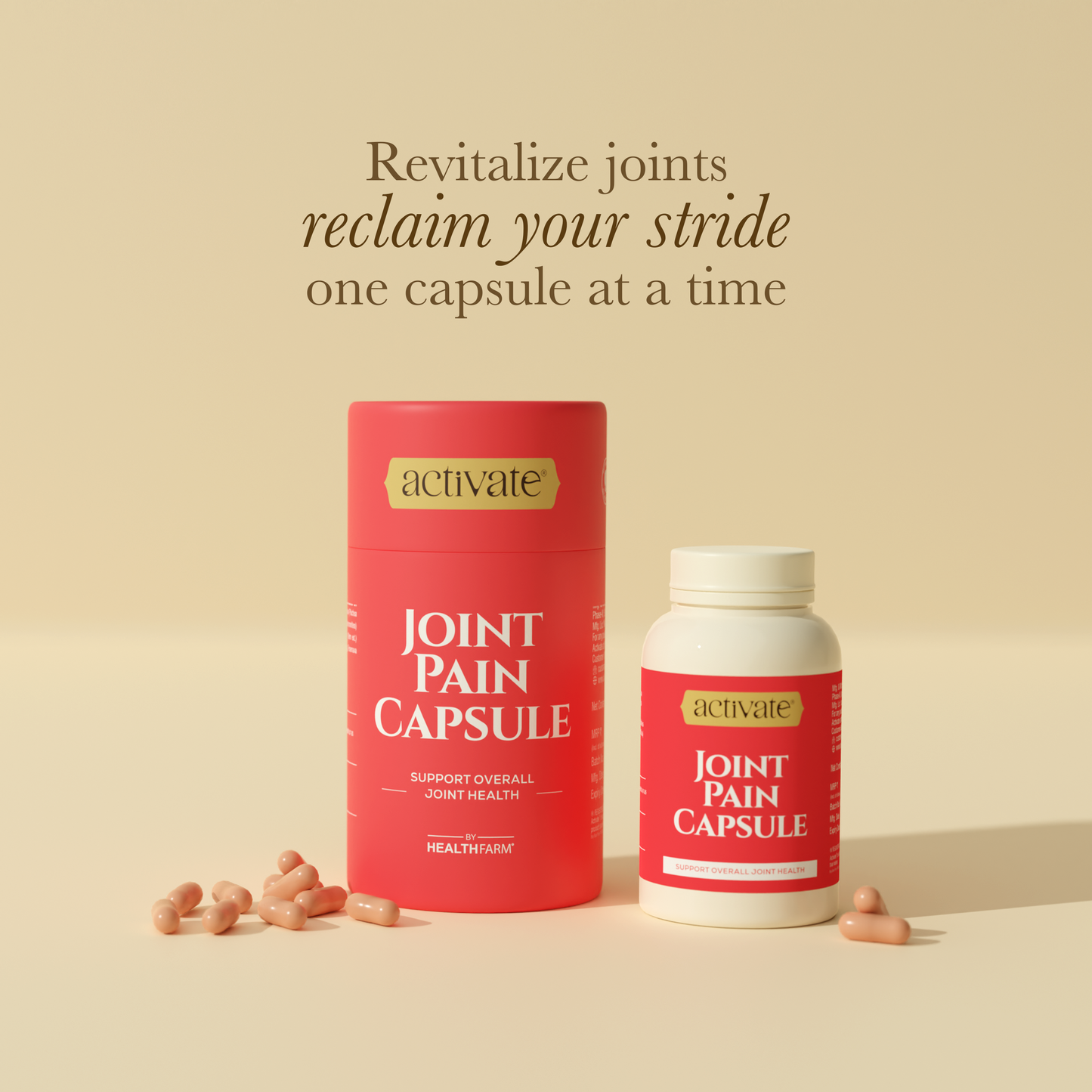 Healthfarm Activate Joint Pain Capsules – 60 Cap | Stock Clearance