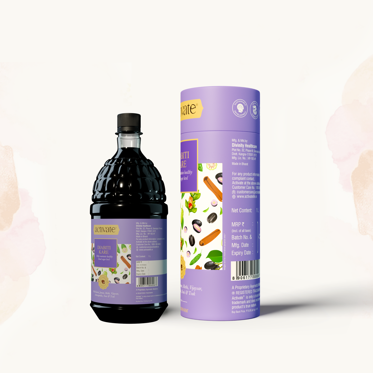 Healthfarm Activate DIABITI KARE 1L - Stock Clearance