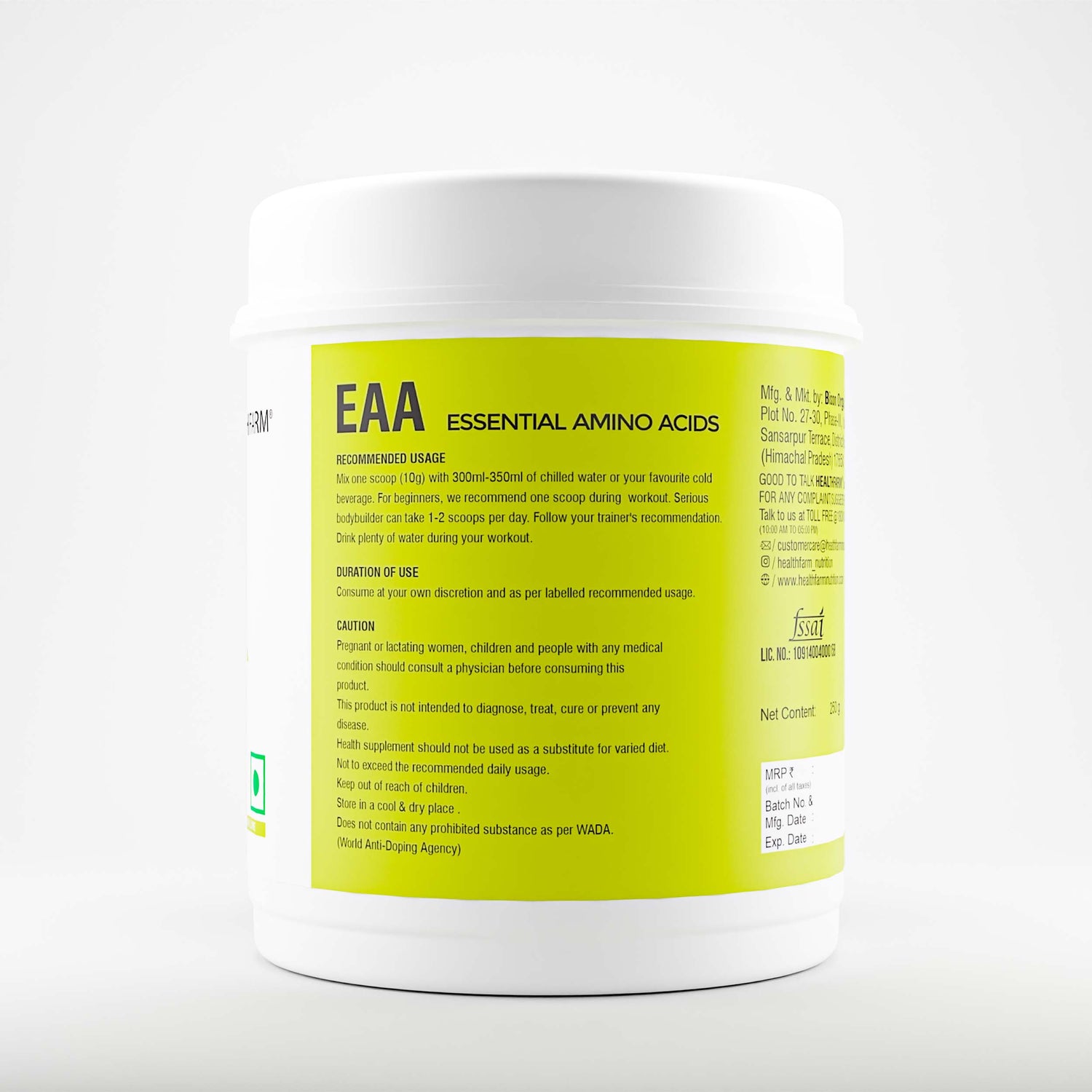 Healthfarm Muscle EAA Powder (250g)