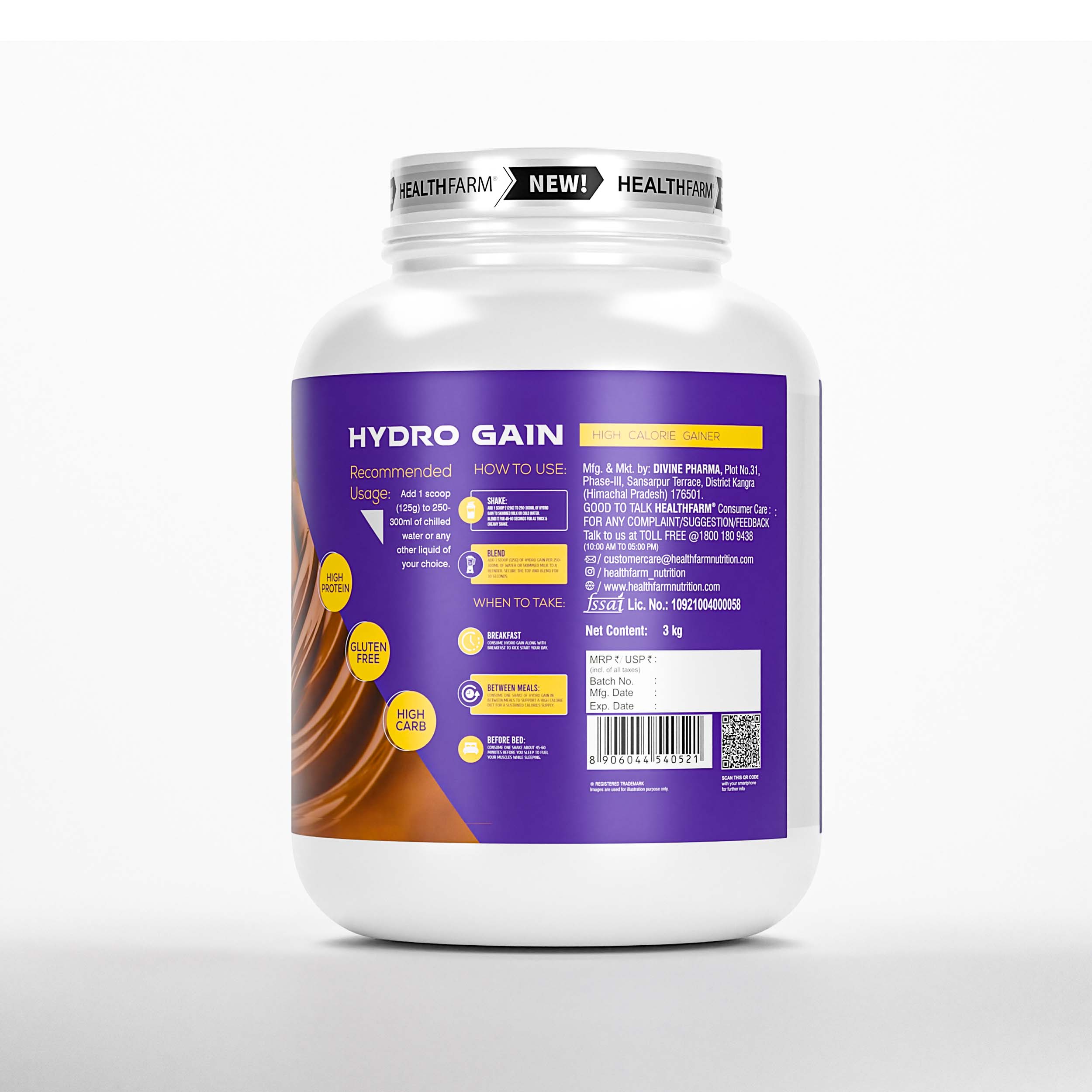 HealthFarm HYDRO GAIN High-quality Mass Gainer