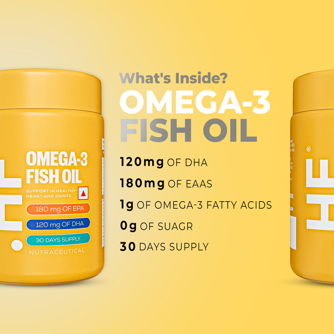 HealthFarm Omega 3 Fish Oil 60 Softgel, BUY 1 GET 1 Offer