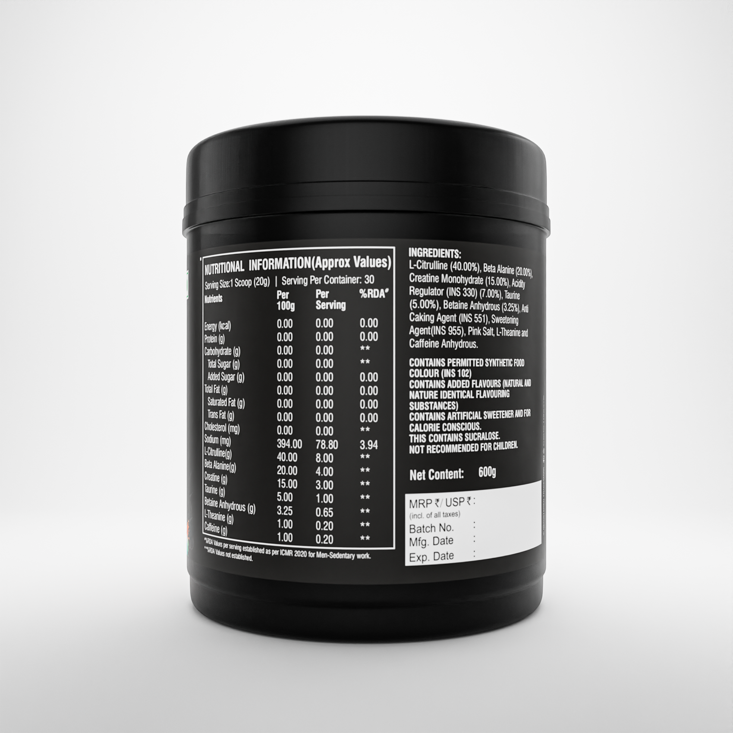 Healthfarm Limitless Thprex - Fully Loaded Pre-workout (60 Serving)