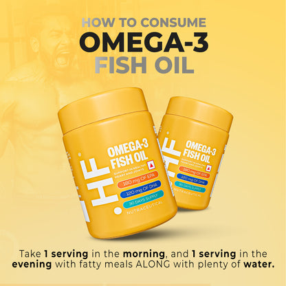 Healthfarm Omega 3 Fish Oil (EPA &amp; DHA), 60 Softgel