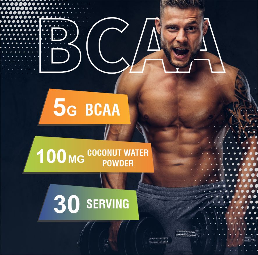 HealthFarm BCAA Supplement + Electrolytes Support Muscle Recovery (180g)