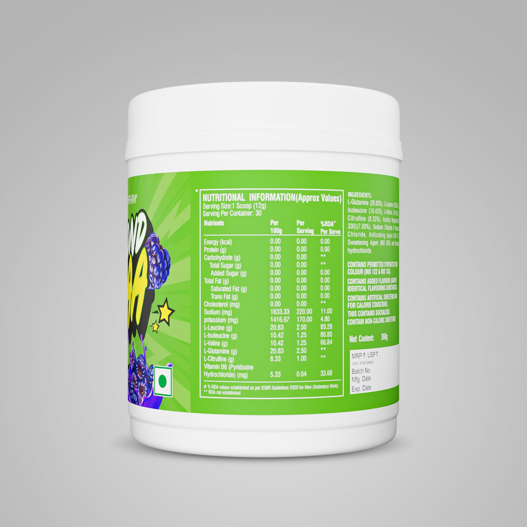 Healthfarm Beyond BCAA – 30 Servings for Muscle Recovery &amp; Performance