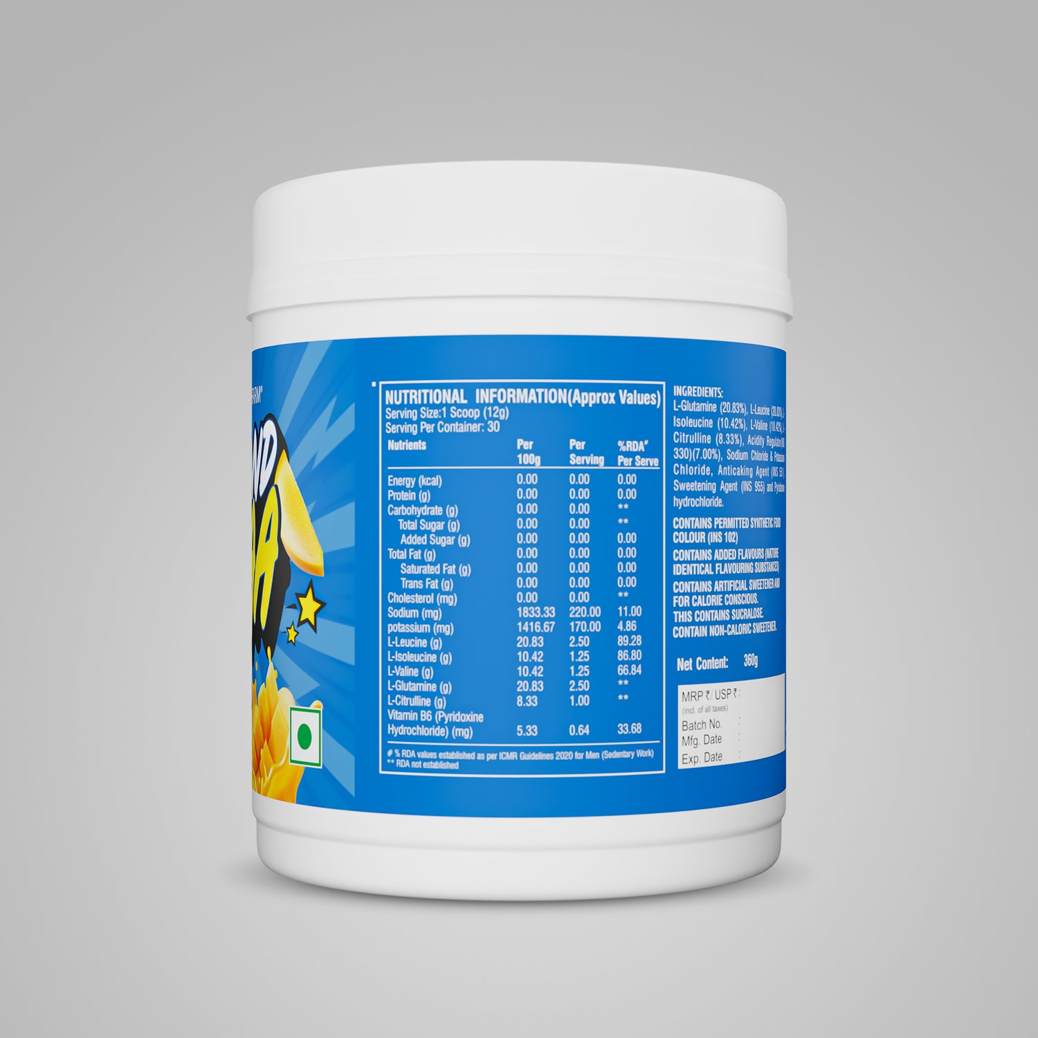 Healthfarm Beyond BCAA – 30 Servings for Muscle Recovery &amp; Performance