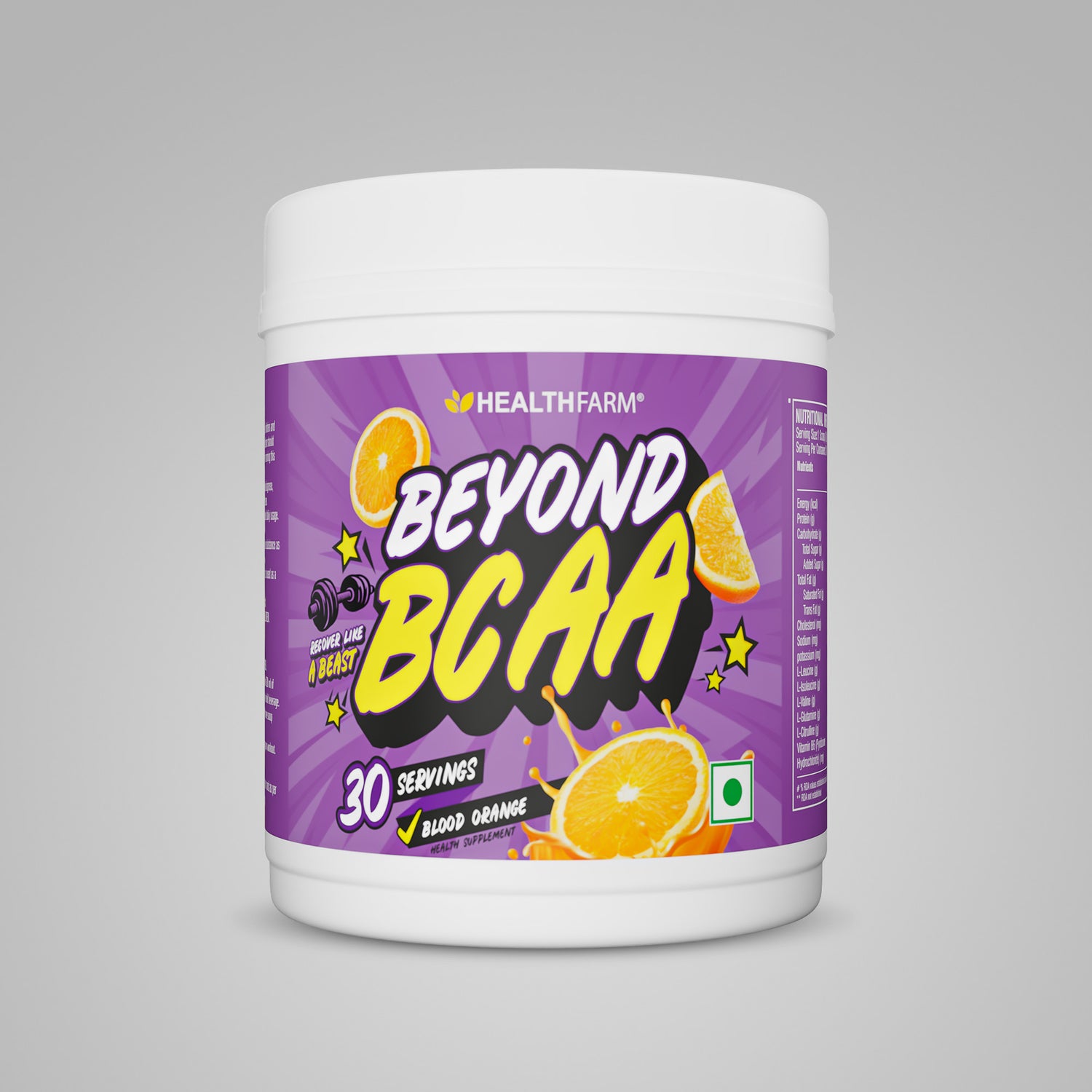 Healthfarm Beyond BCAA – 30 Servings for Muscle Recovery &amp; Performance