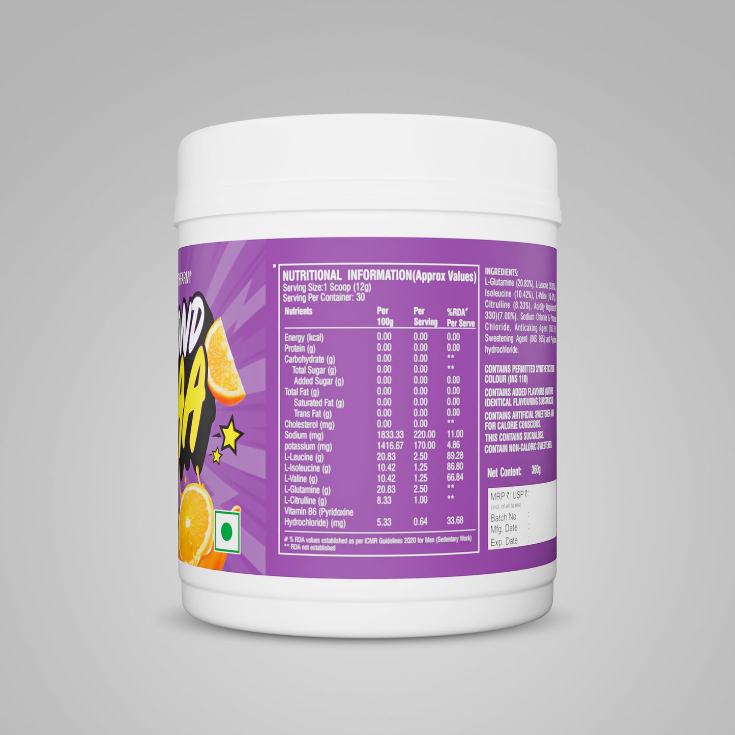 Healthfarm Beyond BCAA – 30 Servings for Muscle Recovery & Performance
