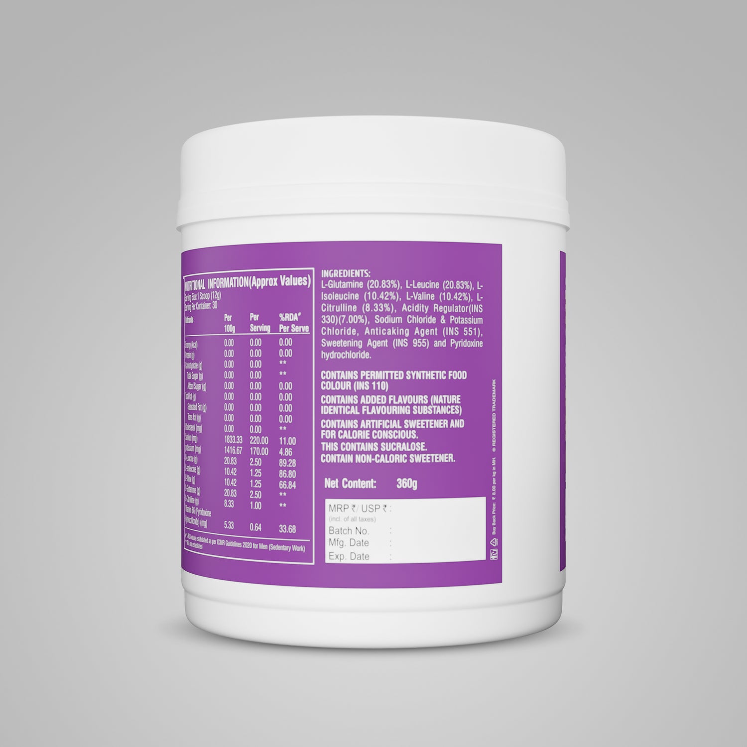 Healthfarm Beyond BCAA – 30 Servings for Muscle Recovery &amp; Performance