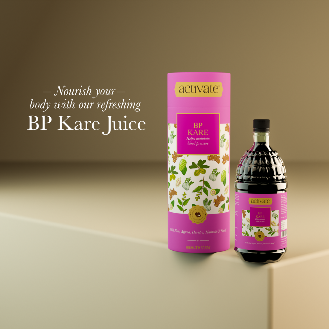 Healthfarm Activate BP KARE - Controls Blood Pressure & Cholesterol Level