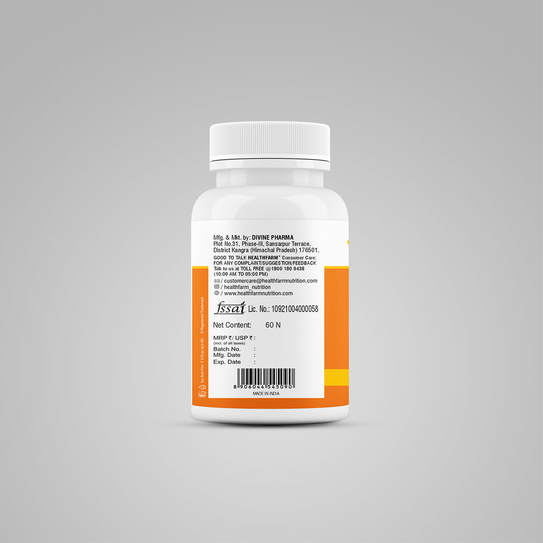 Healthfarm Chelated Magnesium Glycinate 2000 mg | 60 Tablets