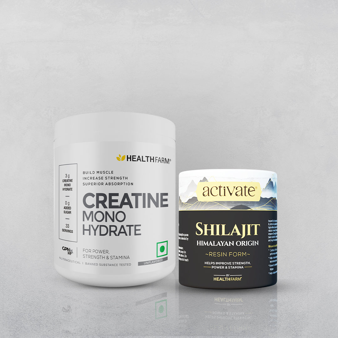 Healthfarm Muscle Creatine + Himalayan Shilajit Resin