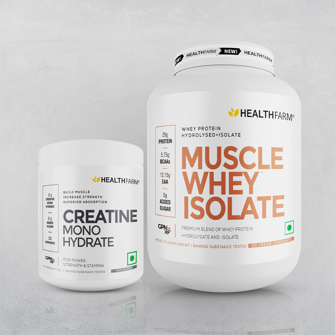 Muscle Whey Isolate 2kg + Creatine Monohydrate  100g
