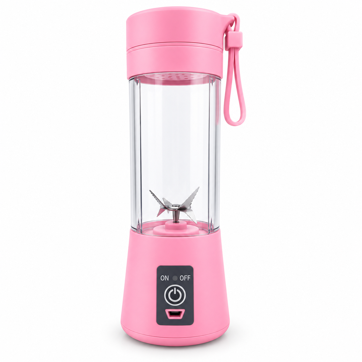 Portable Electric USB Juice Maker Juicer Bottle Blender Grinder Mixer,4 Blades Rechargeable Bottle with (Multi color)