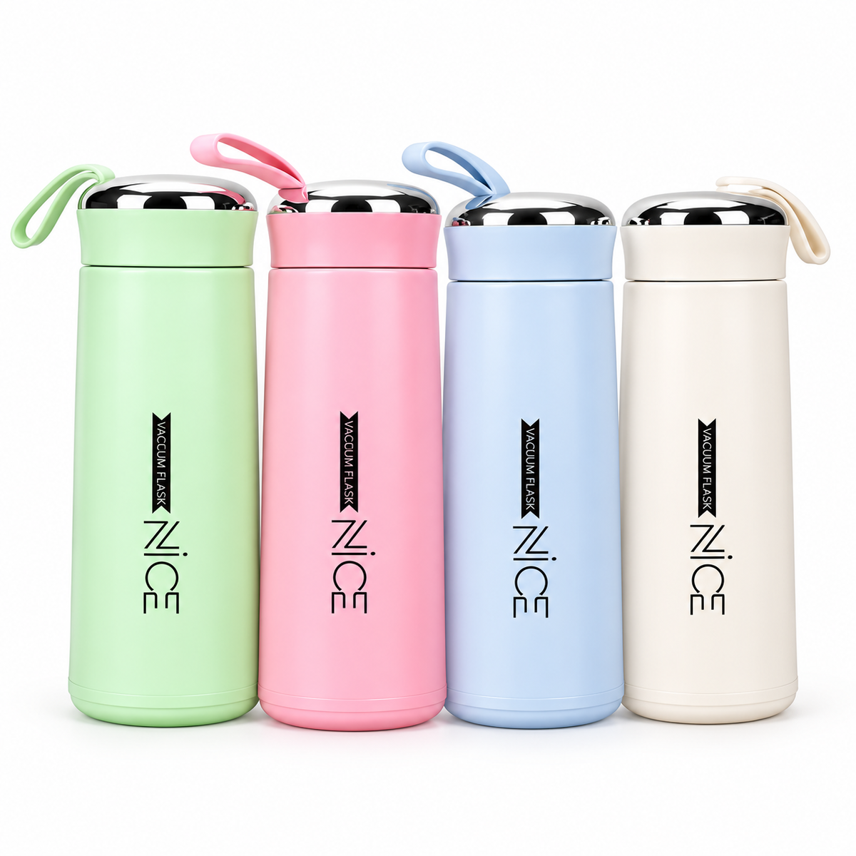 Nice Glass Water Bottle Vacuum Flask Double Wall Multi Color