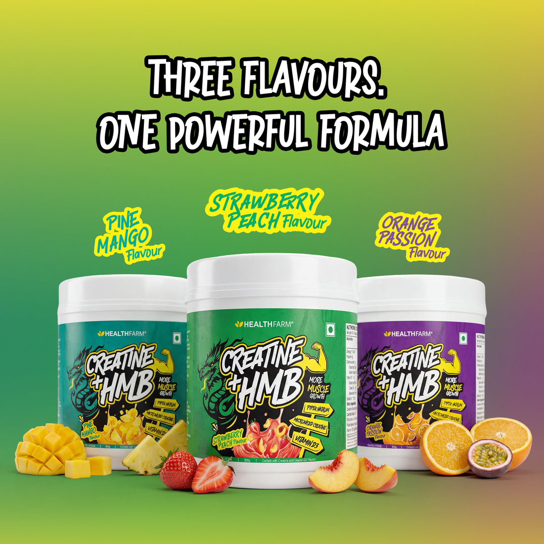 Healthfarm Creatine + HMB | Premium Creatine Formula for Muscle Growth