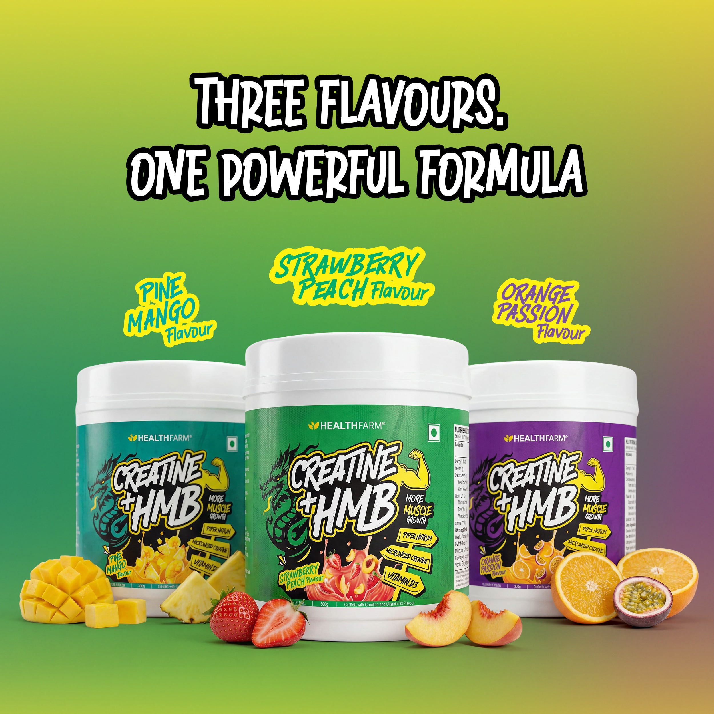 Healthfarm Creatine + HMB | Premium Creatine Formula for Muscle Growth